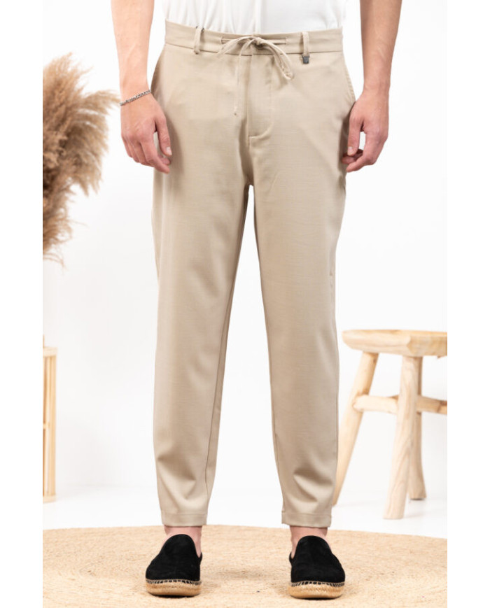 Παντελόνι Vittorio Santo Beige