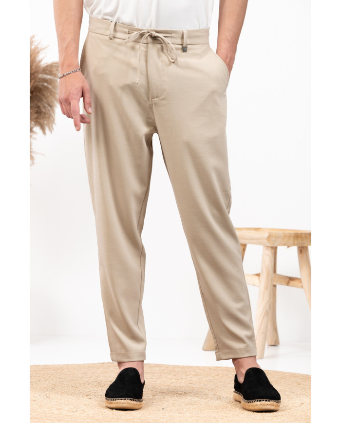 Παντελόνι Vittorio Santo Beige