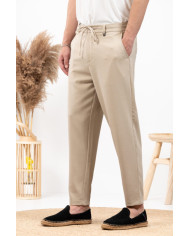 Παντελόνι Vittorio Santo Beige