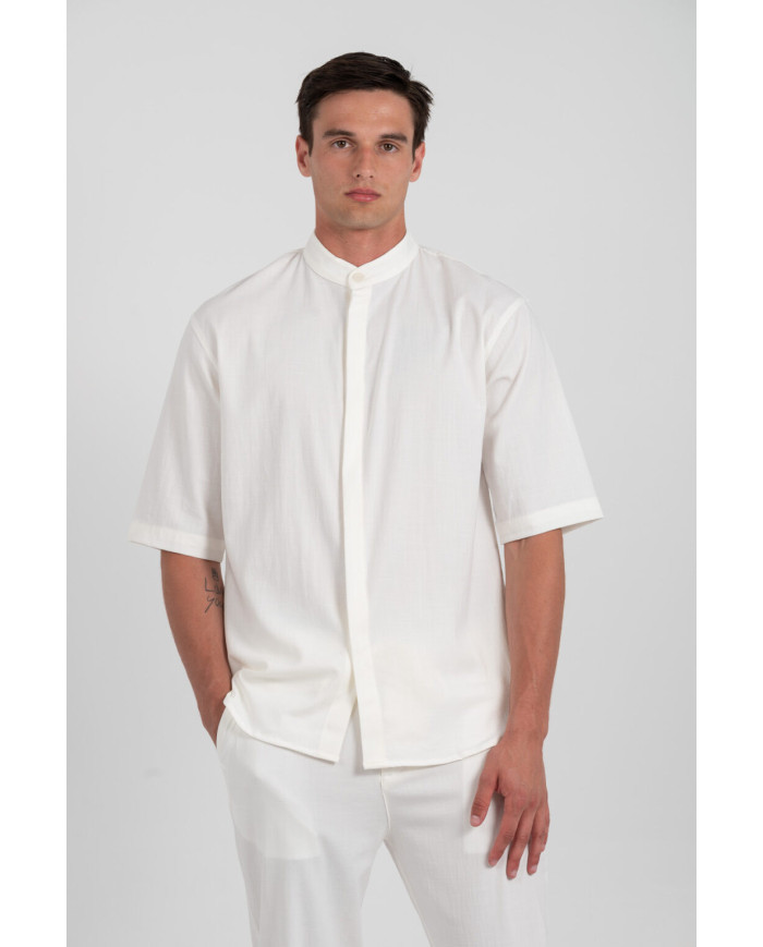 Πουκάμισο Vittorio Santo Off White