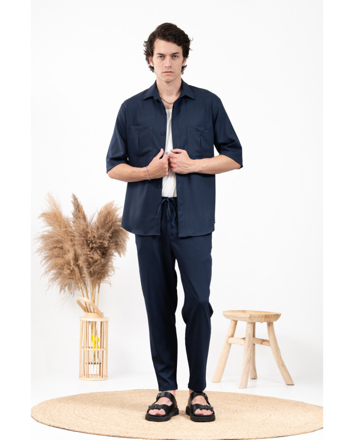 Παντελόνι Vittorio Santo Blue